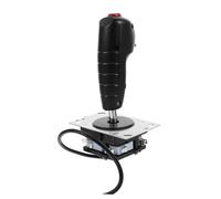 Abaodam Manette De Vol Professionnelle Avec Poignée De Remplacement Joystick Portable Pour Jeux De Simulation De Vol Accessoires De Jeu Avec Vibration Et Circuit Micro