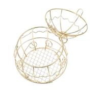 Abaodam Mangeoire à Oiseaux Extérieure Ronde Métal Anti-Vent avec Bol Suspendu pour Nourriture Et Eau Accessoire Décoratif pour Jardins Et Alimentation des Oiseaux