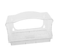 Abaodam Mangeoire à Oiseaux Transparent Acrylique Distributeur Pratique pour Oiseaux Convient pour Cage Facile à Observer Aux Éclaboussures Accessoire Durable pour Jardin et Volière