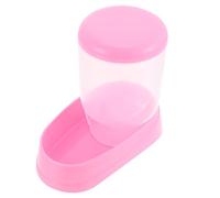 Abaodam Mangeoire Automatique pour Hamster et Hérisson, Anti-retournement | Plastique Rose, Design Transparent, Démontage Facile, Lavage Complet, Observation Rapide du Niveau de Nourriture