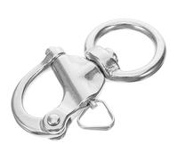 Abaodam Manille Extérieure en Acier Inoxydable 316 Rotative à Ressort 25x76 Mm, Mousqueton Pivotant Résistant pour Boucle de Ceinture, Clips de Bateau et Plongée, Accessoire Polyvalent