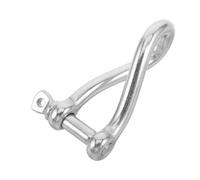 Abaodam Manille Marine en Acier Inoxydable Torsadée, Usage Bateau, | Acier Inoxydable Poli, Structure Pivotante Compacte, Fixation Simple, Résistance à Corrosion, Norme D’ancrage