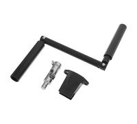 Abaodam Manivelle de Poignée de Fenêtre en Aluminium Noir Design Ergonomique, Opération Simple pour Volets Roulants et Fenêtres Un Décor Contemporain