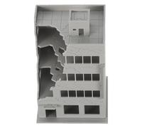 Abaodam Maquette de Ruines Brisées 1: 144 en Plastique pour Diorama | Ville en Ruines, Décor Micro-paysage, Assemblage Facile, Réalisme Renforcé