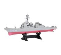 Abaodam Maquette Réduite de Navire de Guerre en Plastique Robuste Modèle Statique de Frégate Décoration de Chambre de Garçon Bateau Militaire pour Garçon et Filles Présent