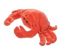 Abaodam Marionnette à Main Crabe en Peluche Douce, Interactif pour Garçon et Filles, Marionnette à Main d'animaux pour Jeux D'imagination et Développement Motricité Fine, 1 Pièce Rouge