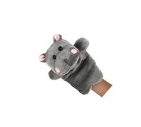 Abaodam Marionnette à Main Hippopotame en Peluche Gris Foncé, Accessoire de Jeu D'histoire pour Garçon et Filles, Marionnette Conteuse Interactive, Présent Éducatif pour Éveil