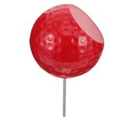 Abaodam Marqueur de Tee de Golf Rouge Surface Inclinée Accessoire de Position de Balle Portable en Plastique Robuste Panneau de Golf Couleur Vive pour Terrain de Outil de Marquage