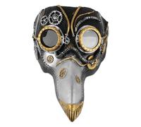 Abaodam Masque de Médecin Peste Médiéval Steampunk à Nez Long Réglable pour Cosplay et Fêtes D'halloween Effrayantes