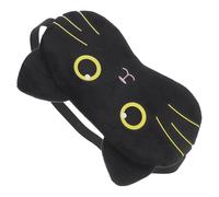 Abaodam Masque de Sommeil Mignon Cache-œil Pratique à Motif Chat Noir, Léger et Confortable, Tissu Doux, pour Voyage, Maison et Sieste, Masque Occultant Multifonction pour Femmes