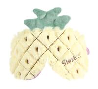 Abaodam Masque de Sommeil Peluche Ananas Jaune Confortable et Respirant, Bloque la Lumière pour Dormir Paisiblement en Avion Spa Couleur Aléatoire