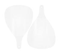 Abaodam Masque Facial Transparent Léger en Pp pour Coiffure 2pcs, Protection Capillaire Hydratante Polyvalente pour Usage Personnel et Salons de Coiffure