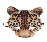 Abaodam Masque Léopard en Eva Léger pour Fête Costumée Halloween, Masque de Scène Décoratif Réaliste, Accessoire de Déguisement Animal pour Jeu de Rôle et Carnaval