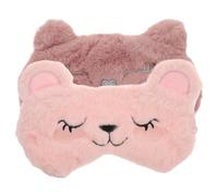 Abaodam Masques de Sommeil en Peluche Doux et Confortables 2pcs Cordon Élastique Réglable, Faciles à Transporter, Tourisme Camping
