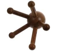 Abaodam Masseur de Tête pour Soulager le Stress Tension du Système Nerveux Coins Arrondis à 5 Griffes en Bois Beige Outil de Massage Pratique pour Cuir Chevelu