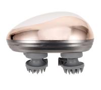 Abaodam Masseur de Tête Rechargeable Mini Électrique Beige en Abs et Silicone, Étanche Ipx7, Expérience de Massage Relaxante pour Cuir Chevelu, pour Voyager et Activités en Extérieur