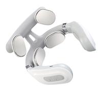Abaodam Masseur Électrique Cervical Portable à 4 Têtes Appareil de Massage Intelligent Nuque Épaules Soulagement des Douleurs Cervicales Réglage Multiniveaux Ergonomique Léger et