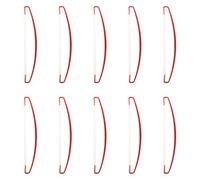 Abaodam Mât de Drapeau à Poignée 24 Cm Rouge, Lot de 10 Pièces, Bâtons Portatifs pour Rallye, Drapeaux Artisanaux et Marketing, Remplacement Léger et Maniable pour Événements