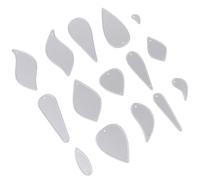 Abaodam Matrices de Découpe Cuir pour Boucles Oreilles, Emporte-Pièces en Acier Carbone, Pochoirs pour Fabrication Bijoux et Art en Relief