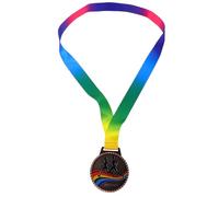 Abaodam Médaille de Marathon Sportive en Alliage de Zinc Solide avec Ruban, Médaille de Compétition Participation, Finition Brillante, pour Événements Sportifs et Récompenses de Course