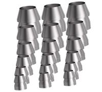 Abaodam Métalliques pour Marteau Lot de 18 Pièces 6 Tailles Accessoires de Renforcement pour Manche Installation Facile pour Menuisiers et Ouvriers du Bâtiment