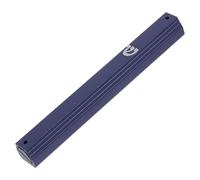 Abaodam Mezouza en Alliage D'aluminium Bleu pour Montant de Porte avec Rouleau, Décoration Élégante et Résistante aux Intempéries, Installation Facile pour Décor et Maison