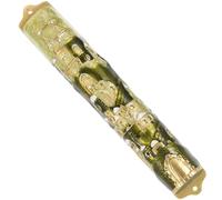 Abaodam Mezouza en Métal Vert Clair avec Construction Robuste et Résistance Déformation pour Décoration de Porte Lors des Fêtes et Ornement de Hanoukka Élégant
