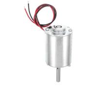 Abaodam Micromoteur de Remplacement Moteur Électrique à Courant Continu 12 V Haute Vitesse Argenté, Cuivre et Acier, pour Machines à Barbe à Papa et Mini Jouets Électriques, Bricolage
