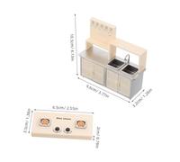 Abaodam Mini Appareils De Cuisine pour Maison De Poupée De Jeu De Rôle Cuisinière Plastique Accessoires De Maison De Poupée