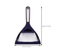 Abaodam Mini Balai et Pelle à Poussière Ensemble Compact Brosse Épaisse Souple pour Nettoyage Bureau et Tablettes Accessoire Maison Facile à Ranger Bleu