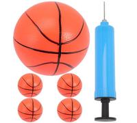 Abaodam Mini Ballon de Basket 10cm avec Pompe, 6 Pièces | Balle rebondissante, PVC durable, jeux d'intérieur, décorations fête, multicolore