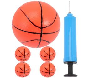 Abaodam Mini Ballon de Basket 10cm avec Pompe, 6 Pièces | Balle rebondissante, PVC durable, jeux d'intérieur, décorations fête, multicolore