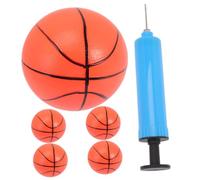 Abaodam Mini Ballons de Basket Gonflables 6 Pièces 5 Balles Rebondissantes 10 Cm Pompe Incluse Jouets de Basket pour Garçon et Filles, Décorations Fête Basketball, Jeux D’intérieur