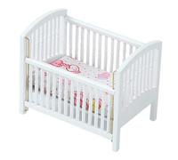 Abaodam Mini berceau maison de poupée berceau minuscule meubles 1 12 échelle meubles de maison de poupée accessoires maison de poupée en bois meubles maison de poupée meubles miniatures 1 12 lits