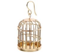 Abaodam Mini Cage à Oiseaux Décorative Semi-fermée, Modèle Suspendu Crochet, Ornement pour Maison de Poupée, Micro-Paysage, Accessoire Créatif pour Décor Miniature, Miniature de Jardin