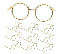 Abaodam Mini Lunettes En Métal Pour Poupées 12 Pièces Monture En Métal Sans Verres Sûres Et Légères Pour Habiller Une Poupée