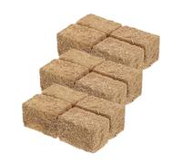 Abaodam Mini Meules de Foin 12 Pièces 2X2X3 CM en Imitation pour Décor Automne Accessoires Miniatures pour Maison de Poupée et Scènes de Ferme Miniature