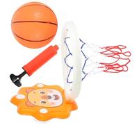 Abaodam Mini Panier de Basket-Ball Suspendu sans Perçage Taille Petite Couleur Orange Ballon D’Intérieur pour Garçon et Filles pour Chambre et Salle de Jeux Favorise la Motricité et