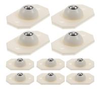 Abaodam Mini Roulettes sans Bavures Auto-adhésives en Plastique 16pcs Déplacement Facile pour Boîtes de Rangement sous Lit en Chambre ou Salon