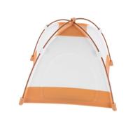 Abaodam Mini Tente de Camping Miniature pour Maison de Poupée, Modèle DIY en Tissu Kaki, Taille Petite, Accessoire Décoratif pour Scènes Extérieures et Jeux Créatifs, pour Décor