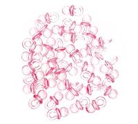Abaodam Mini-tétines en Acrylique Transparentes pour Bébé, 100 Pièces, Jouets Miniatures de Sucettes, Décorations de Fête Baby Shower, Accessoires Légers pour Créations DIY