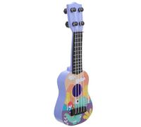 Abaodam Mini Ukulélé pour Garçon et Filles 25,5 Cm Plastique Robuste Instrument à Cordes Éducatif Imitation Guitare Modèle Animal Motif Aléatoire pour Apprentissage et Jeux D’extérieur