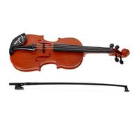 Abaodam Mini Violon en Plastique Réaliste pour Garçon et Filles, Modèle Miniature Décoratif Marron Foncé, Instrument de Musique D’Apprentissage et Ornement pour Bureau, pour L’éveil