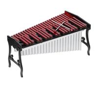 Abaodam Mini Xylophone en Bois Miniature Décoratif Instrument de Musique Artisanal Accessoire pour Maison de Poupée Objet Décoratif Créatif pour Collection et Animation Artistique