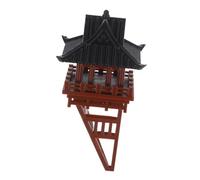 Abaodam Miniature Chinese Pavilion Figurine Floating Design for Bonsai and Micro Landscape Decor Traditional Asian Model for Fairy Garden Scenes