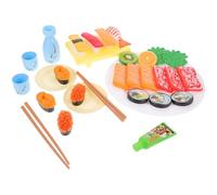 Abaodam Miniature Cuisine Sushi 30 Pièces, Modèle de Faux Sushi Réaliste en Plastique Coloré, Accessoires Alimentaires pour Garçon et Filles, Jeu de Simulation pour Jouer Semblant