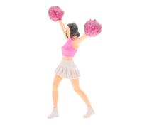 Abaodam Miniature Figurine De Cheerleader Statue Décorative pour Présent De Crémaillère Poupée Miniature Réaliste Modèle Collectible Unique