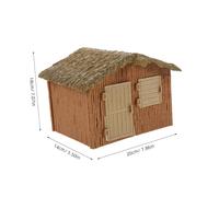 Abaodam Miniature Maison de Campagne Plastique Détachable Décor Paysager Réaliste pour Jardin et Bureau Modèle de Ferme pour Garçon Fille Accessoire DIY Micro Paysage