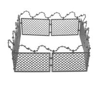 Abaodam Miniature Simulation Obstacle Fence Model Plastic Wire Netting Mesh for Military Training and Micro Landscape Decoration Set