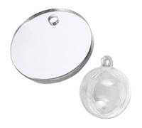 Abaodam Miroir D'aquarium Betta Double Face en Acrylique 6 Cm Boule Flottante et Fil, Rétroviseur de Réservoir pour Entraînement Poissons Betta, Décoration Aquarium Douce Eau Douce